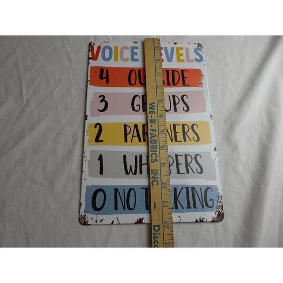 Voice Levels Tin Sign 8x12in - Picture 4 of 5